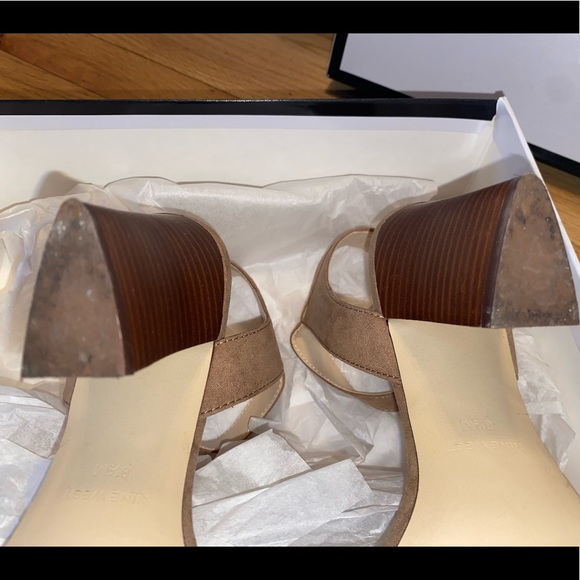 Like New Nine West Wrap Heeled Sandal - Picture 7 of 11
